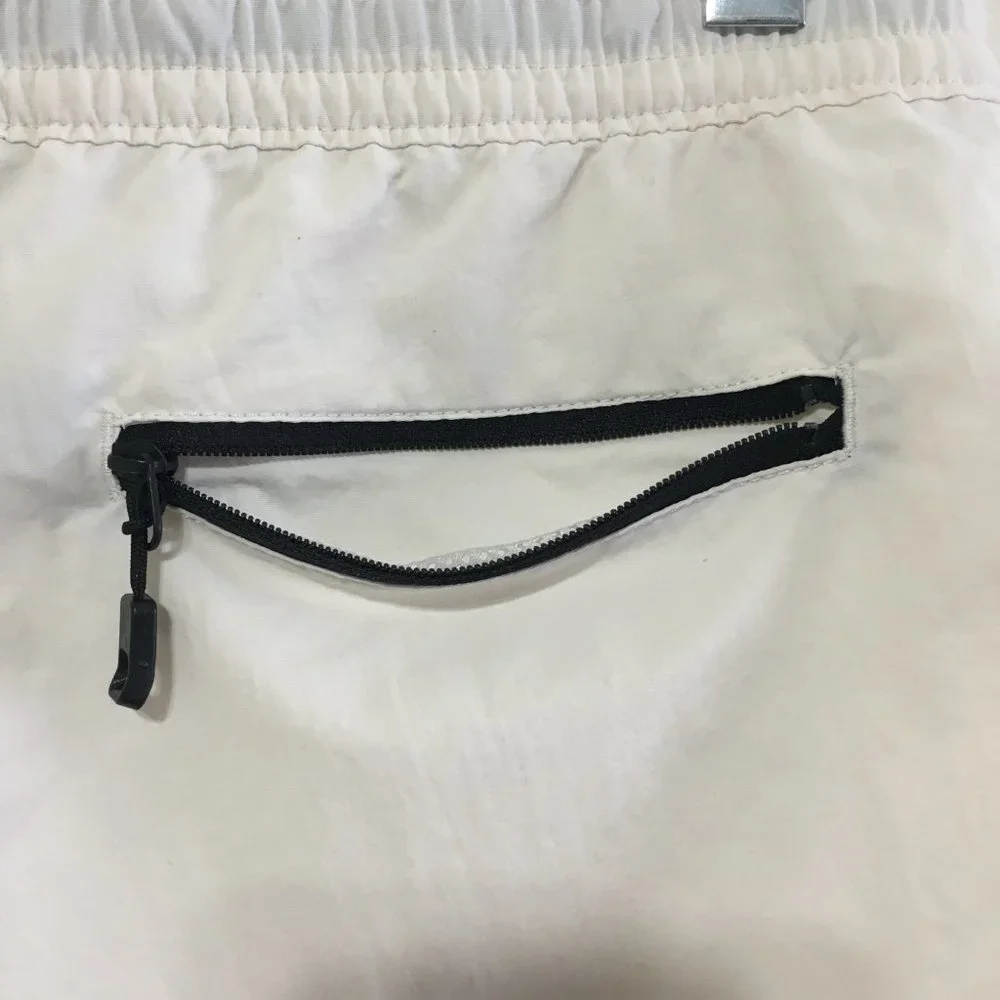 The North Face Mens Size Small TNF Outline Shorts White Elastic Waist 6